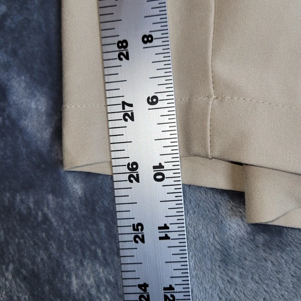 Dunning Mens Golf Shorts Tan Khaki Performance Flat Front Size 40